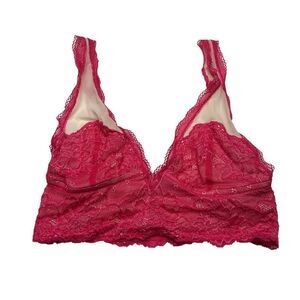 New Free People Pink Lace bra Bralette XS unlined wire free